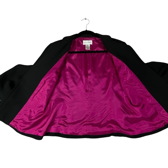 Draper's & Damon's Colorful Fun Embroidery Ribbon Flower Accent Blazer - Sz 12P - Picture 2 of 16